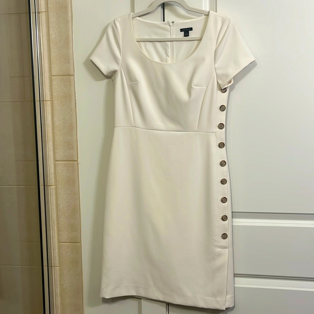 Size 4 white work dress from Ann Taylor